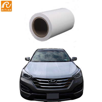 Ritian OEM Anti UV White Glossy Opaque PE ฟิล์มป้องกันพื้นผิวสีรถยนต์